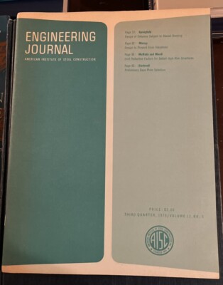 Engineering Journal AISC 1975 Third Quarter Vol 12 No 3