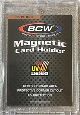 20 BCW Magnetic 35 PT Card Holder w/UV Protection MCH-35-Free Shipping!