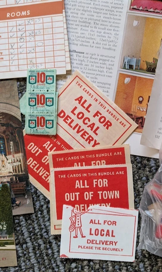 Huge Lot 1960s 70s Junk Journal Ephemera Postcards Maps Mail Stickers Slide - Image 4 of 4