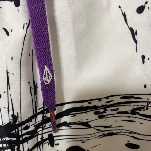 Volcom Men's Board Shorts / Size 34 /White with Black Splash / Style # A08110Z1 - Picture 3 of 9
