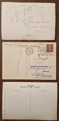Londra (Gran Bretagna), lotto di 3 cartoline postali illustrate b/n - Picture 2 of 2
