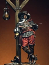 New 1/24 75mm Ancient Stand Warrior With Sword Figure Resin Kit Unassembled 