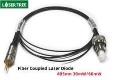 LASER TREE 30mW 60mW 405nm Single mode Fiber Coupled Laser Diodes 3μm