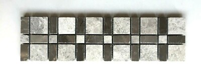 Lucca Design 3 1/4''x12''  Decorative Border Wall Floor Tile Backsplash Bathroom