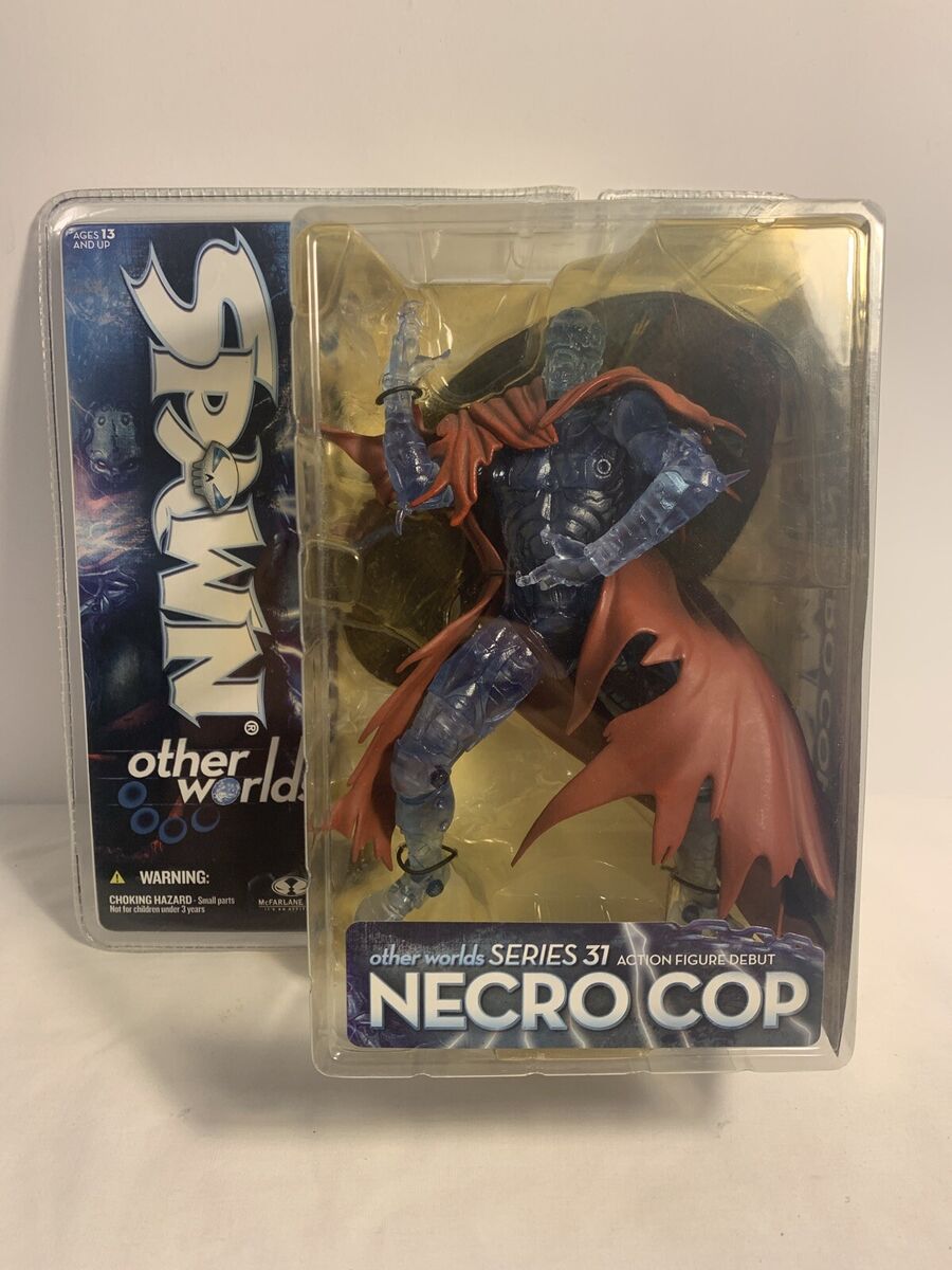 MCFARLANE TOYS SPAWN OTHER WORLDS SERIES 31 NECRO COP CLEAR MCFARLANE TOYS SPAWN OTHER WORLDS SERIES 31 NECRO COP CLEAR