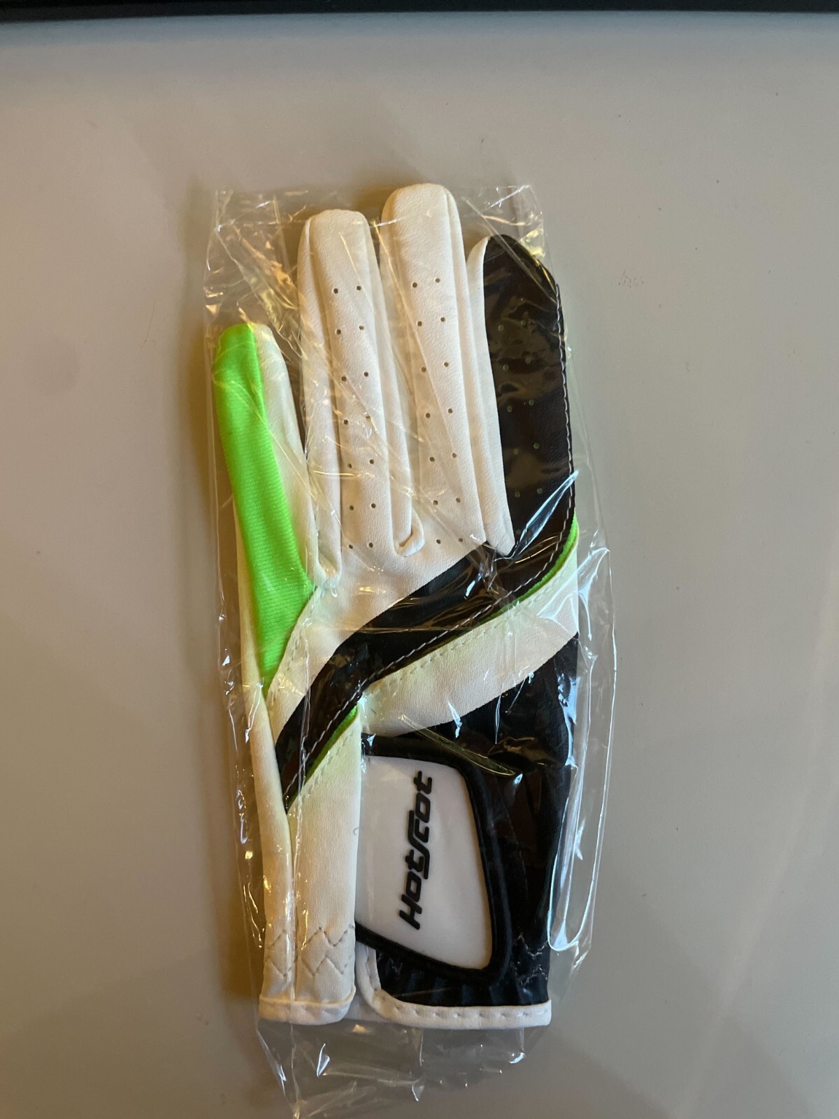 Tommy Armor Left Hand Golf Glove Hotscot Junior  -White/Green - S/S