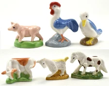 WADE FARMYARD WHIMSIES SET 5, 2003 COMPLETE SET OF 6