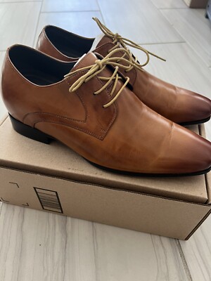 US10 Chamaripa 7cm/2.76  Elevator Shoes Men brown Oxford height increase shoes