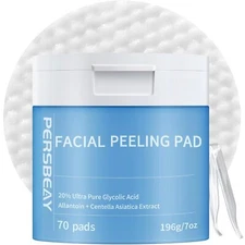 Glycolic Acid Pads, Exfoliating Toner Pads for Facial Radiance, Dual Action Gent