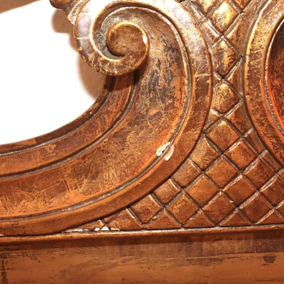 Tablero de cabeza estilo romántico barroco italiano vintage dorado tamaño king/queen Foto 3 de 4