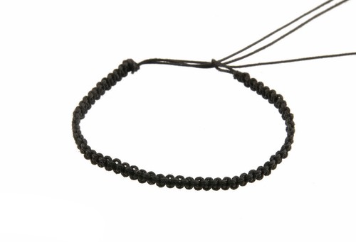 Braccialetto Brasiliano - Amicizia - Filo Di Cotone Intrecciato, Nero 8177 F4