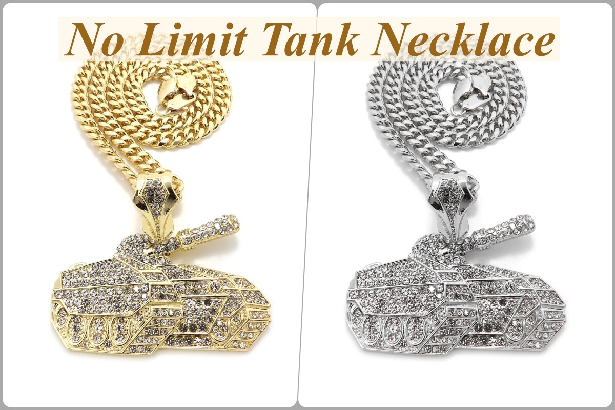 Hip Hop Ice No Limit Tank Pendant 6mm 18 Hip Hop Ice No Limit Tank Pendant 6mm 18