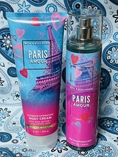 Bath  Body Works Paris Amour Body Mist  Cream Gift Set of 2
