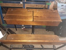 Vintage Wooden School Desk