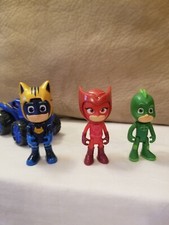 PJ Mask, Lot of Figures, Catboy, Gekko, Owlette PLUS 4" ATV, good condition