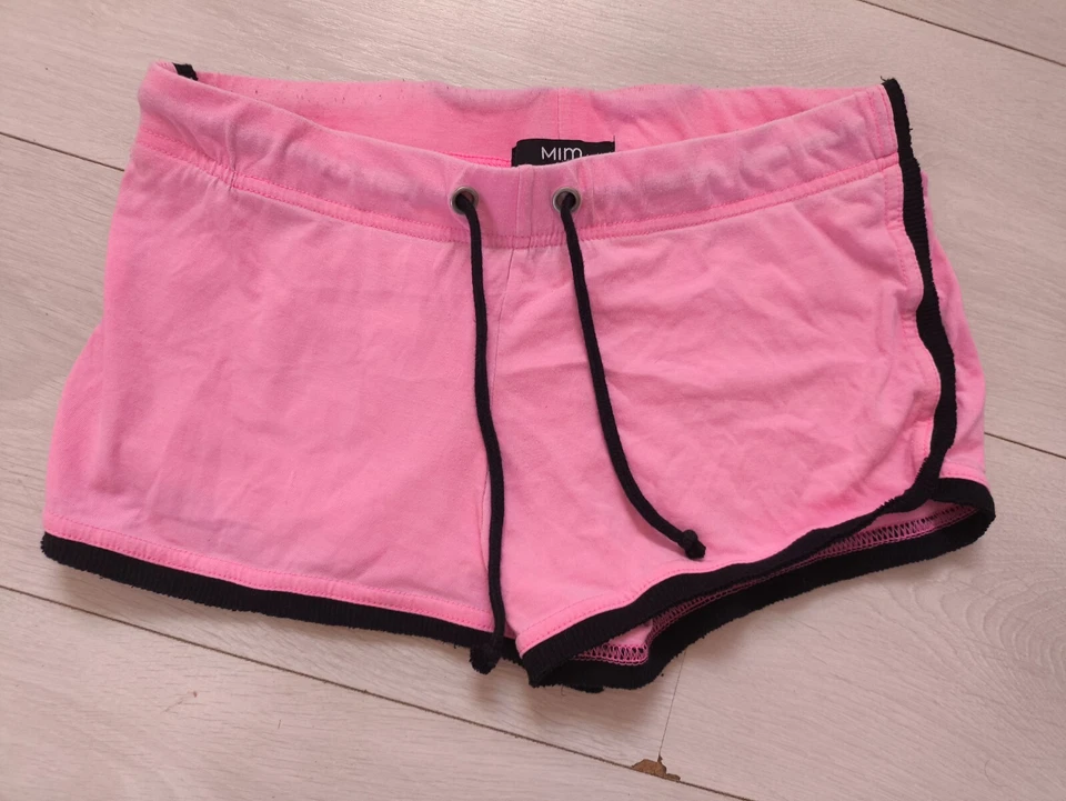 Vêtement short léger rose et noir - taille M - marque Mim - Photo 1/2
