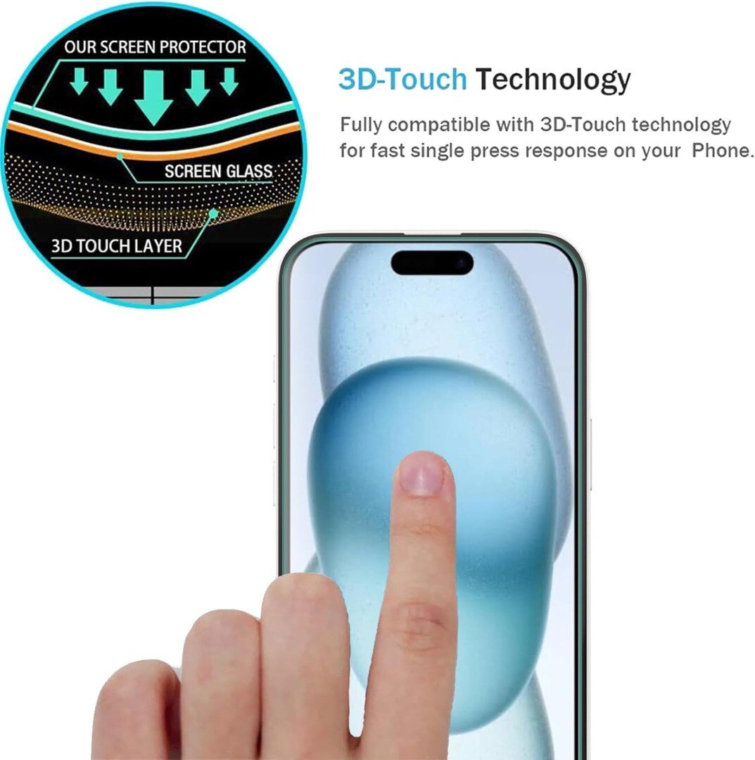 Protecteur écran Gorilla Glass Pour IPhone 16 Pro Max, 16 Pro, 16E, 15, 14 - Verre Trempé Ultra-résistant