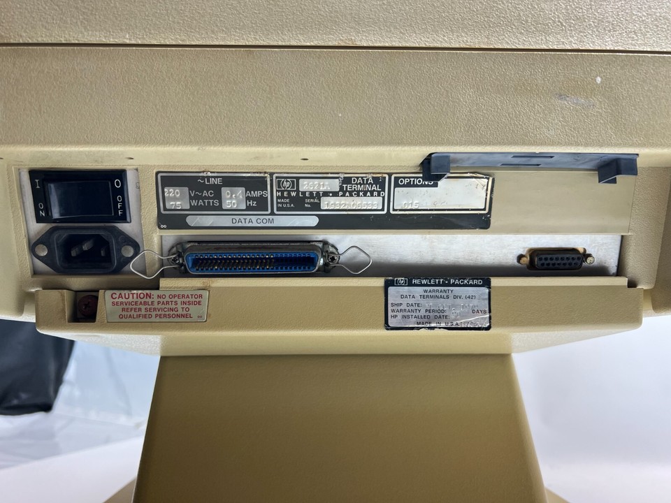 Vintage Hewlett Packard HP 2621A Terminal Computer 1978 Very Rare | eBay