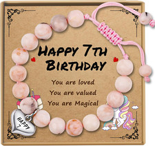 Birthday Gifts for Girls, Beaded Bracelets as 1 3 4 5 6 7 8 9 10 11 Year Old Bir