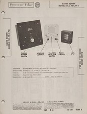 SAMS PHOTOFACT SERVICE MANUAL 250-6 DAVID BOGEN FC-1 FR-1 PS-1