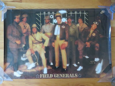 Promo Nike FIELD GENERALS Poster DAN FOUTS JIM PLUNKETT