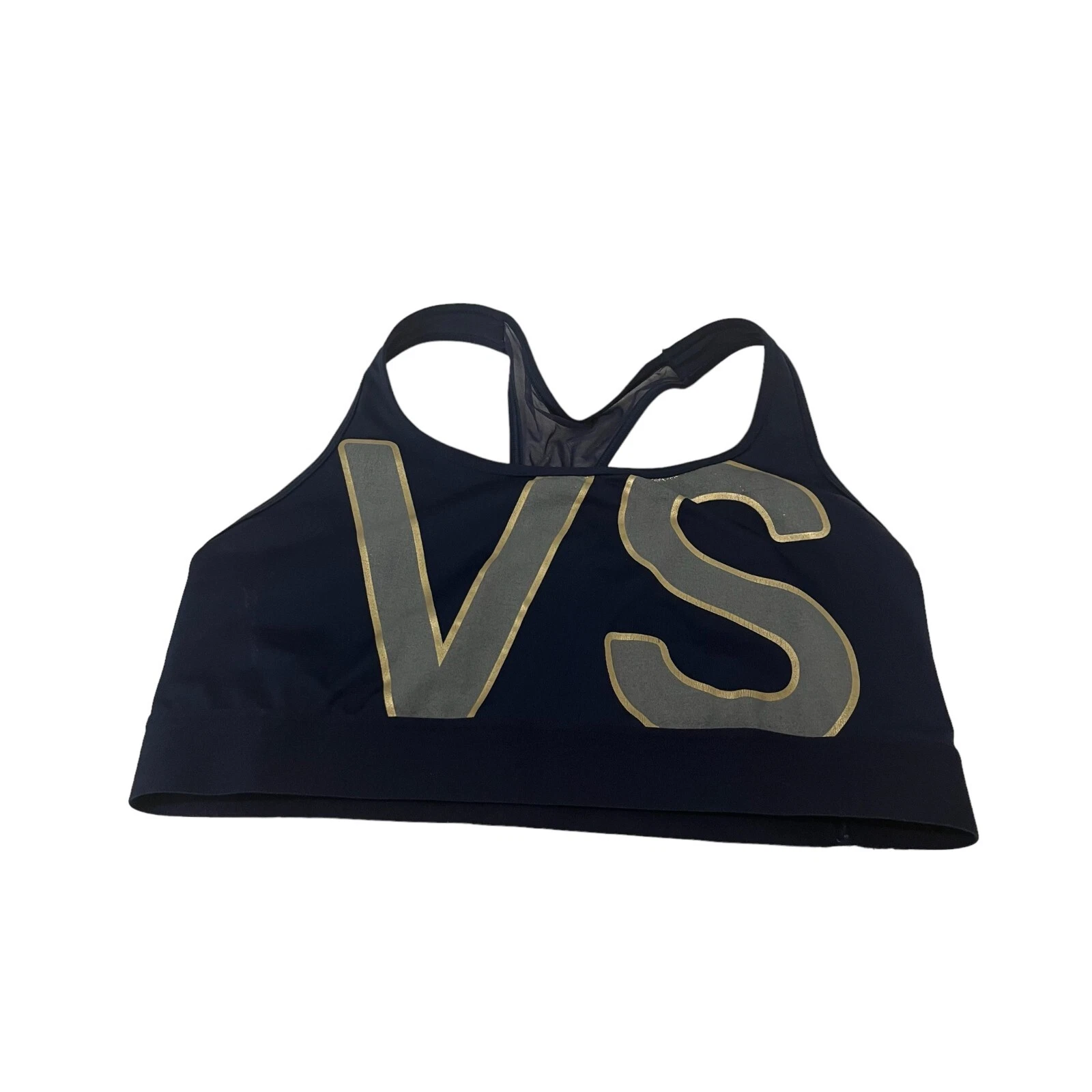 victoria-secret-vs logo mesh racerback tank-bra