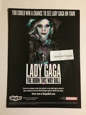 Lady Gaga Born This Way Tour 来日公演パンフレット Lady Gaga Reveals Creepy 'Born This Way' Tour Poster