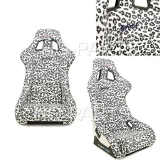 NRG PRISMA SAVAGE FIXED BACK BUCKET RACING SEAT FRP-303-WT-SAVAGE WHITE MEDIUM