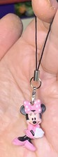 3D Disney Minnie Mouse Charm Phone, Keychain Zipper Pull Clip Attachment