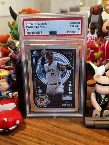 2024 BOWMAN AI #BAI15 PAUL SKENES ROOKIE RC PSA 6 NM Pirates MVP⚾️🏆
