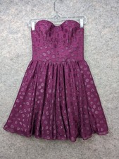 GUESS Los Angeles Dress Womens 4 Purple Party Mini