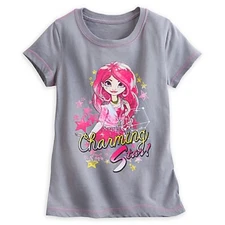 DISNEY STORE STAR DARLINGS LIBBY T-SHIRT GIRLS GLITTER CONTRAST STITCHING NWT