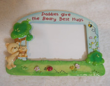 Baby Dad Frame Widdle Ones Russ 4x6 Daddies Give The Beary Best Hugs Photo