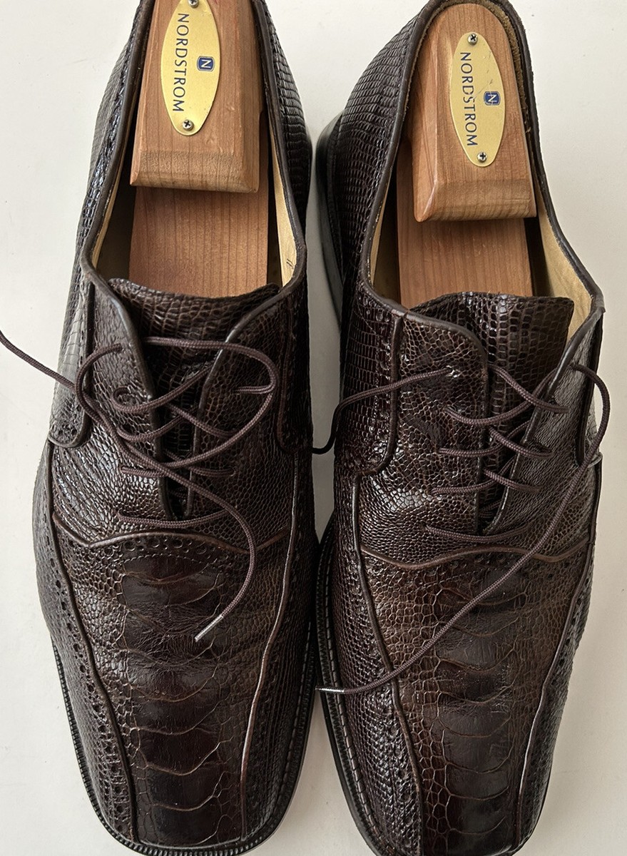 Belvedere Ostrich and lizard shoes Belvedere Marte Genuine Ostrich Shoes Antique Ocean  main image 3