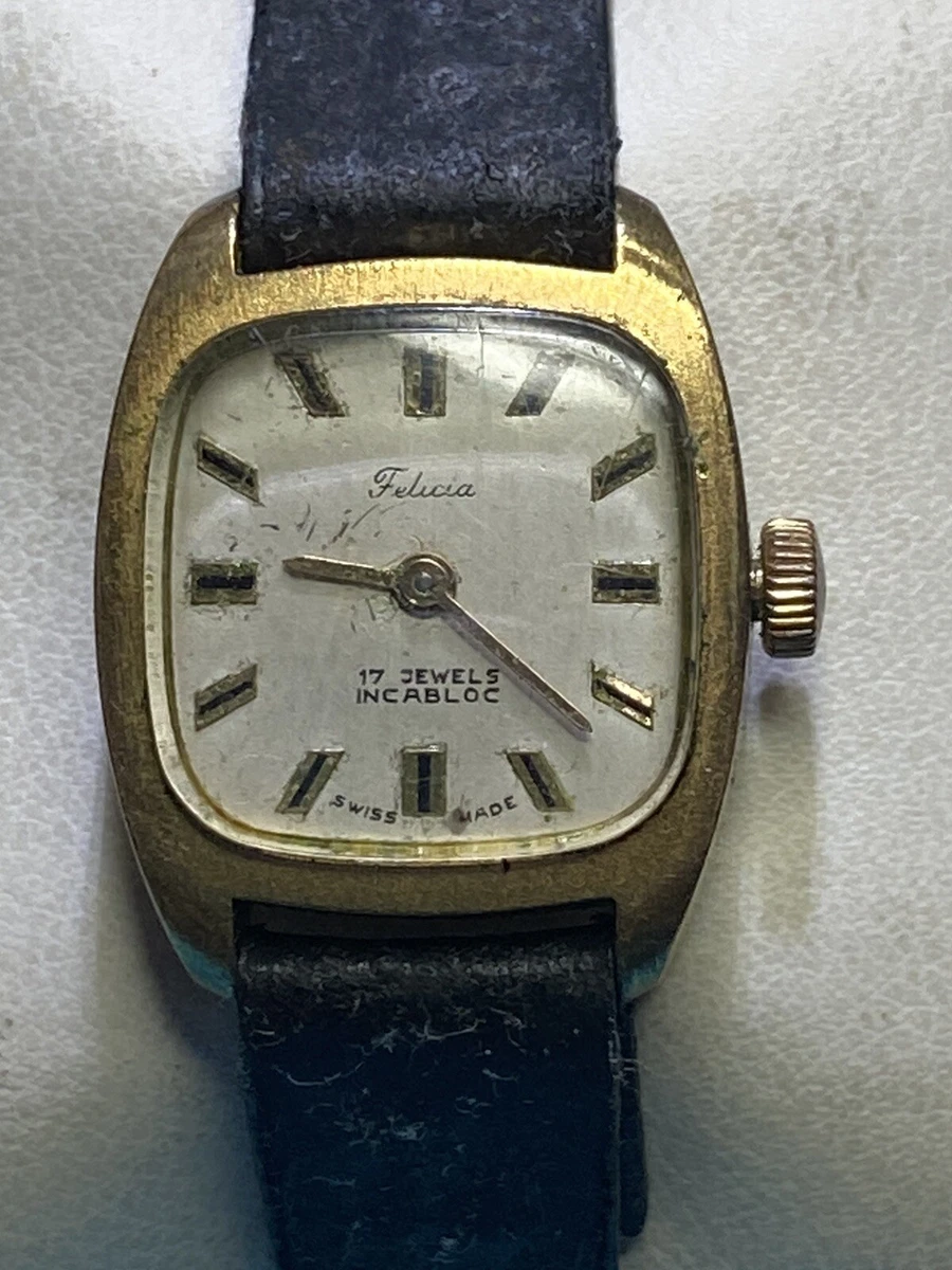Felicia 17 jewels incabloc sales swiss