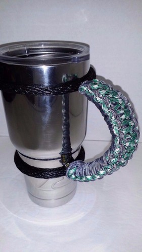 2 Farben Paracord Griffe für 40oz, 30oz & 20oz Yeti, Rtic, Sic, Ozark Trail Cups - Bild 65 von 75