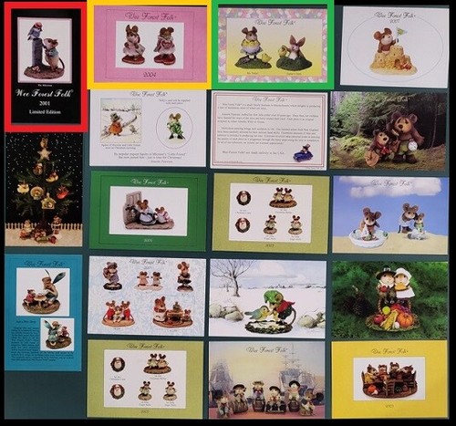 WEE FOREST FOLK MISC. PROMOTIONAL POSTCARDS