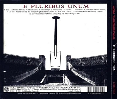 VON THRONSTAHL - E Pluribus Unum DigiCD Death in June Der Blutharsch Blood Axis - Bild 1 von 2