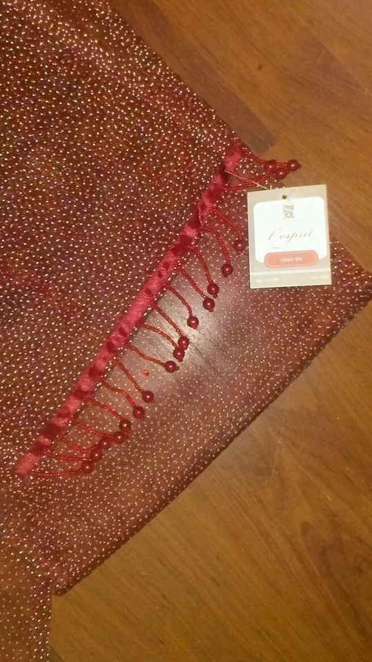 Nueva bufanda dorada con puntos plateados 10" por 108" bufanda para muebles corredor de mesa Foto 4 de 4