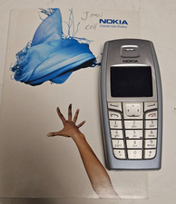 Nokia 6015i Vintage Cellular Phone Verizon - Silver/Black - with accessories