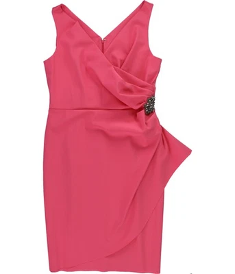 Alex Evenings Mujer Adornado Funda Vestido, Brghtpink, 16 - Imagen 1 de 3