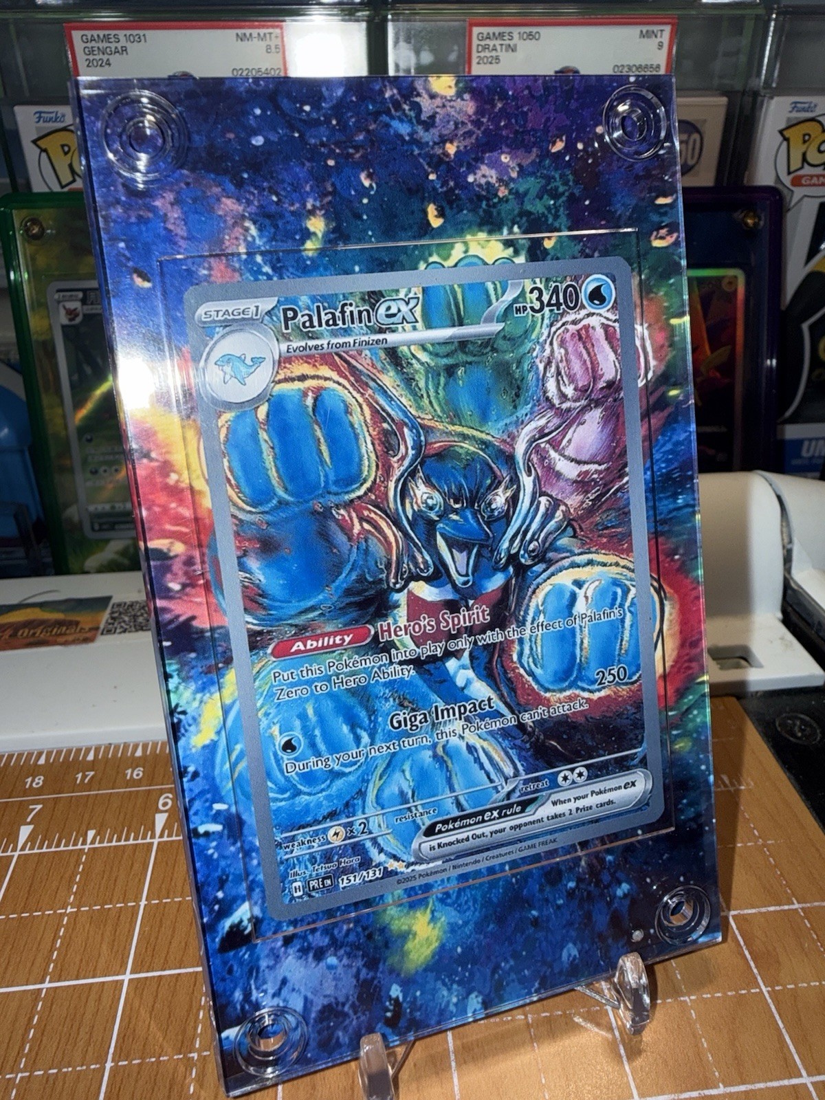 Palafin EX 151/131 Prismatic Evolutions SIR Extended Art Case