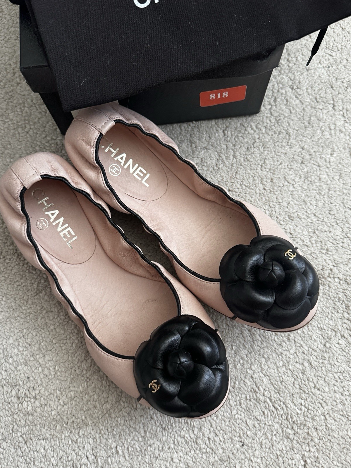 Chanel Camellia ballet Flats 5.5 38.5