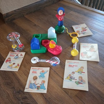 JOHNSON & JOHNSON BABY DEVELOPMENT TOYS 1980s  with instructions