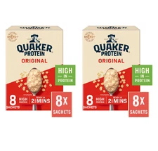 Quaker Oat So Simple High Protein Original Porridge 8 Sachets PACK OF 2