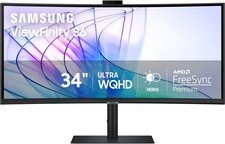 Samsung 34" ViewFinity S65VC Series Ultra-WQHD Curved Computer Monitor