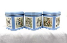 Beatrix Potter Hunkydory Designs Tin Set of 3 1990 Frederick Warne England