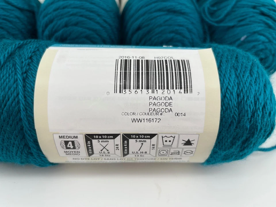 Caron Simply Soft Lot of 6 Aran Yarn | 1890 yds Sweater Quantity - Image 3 of 3