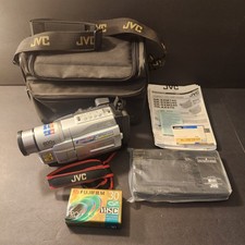 JVC GR-SXM740U Super VHS Camcorder Bundle Bag New Tape C-P7U Cassette Adapter FF