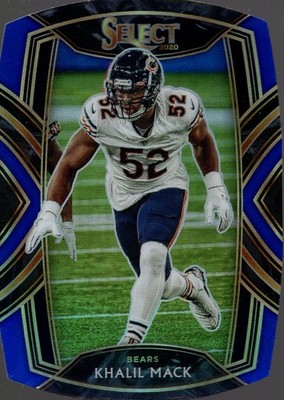 2020 Select Prizm Blue Die Cut #208 Khalil Mack - FB